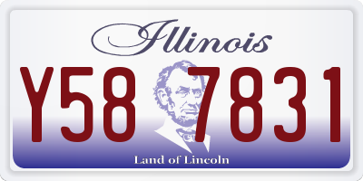 IL license plate Y587831