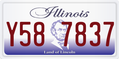 IL license plate Y587837