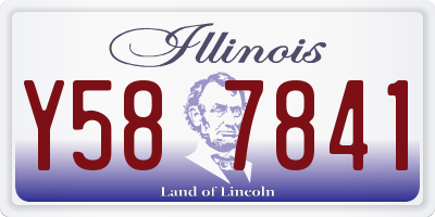 IL license plate Y587841
