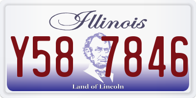 IL license plate Y587846