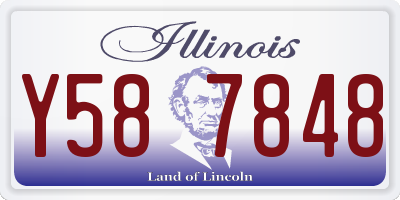 IL license plate Y587848