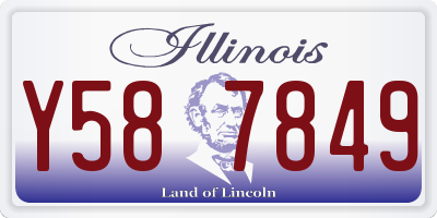 IL license plate Y587849
