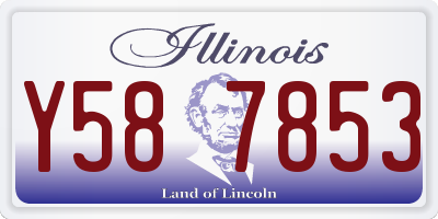 IL license plate Y587853