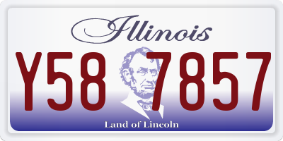 IL license plate Y587857