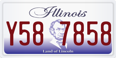 IL license plate Y587858