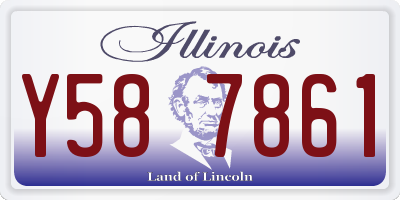 IL license plate Y587861