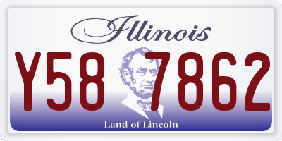 IL license plate Y587862