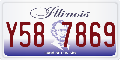 IL license plate Y587869