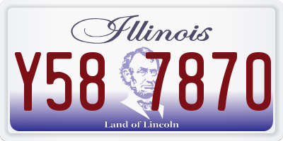 IL license plate Y587870