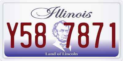 IL license plate Y587871