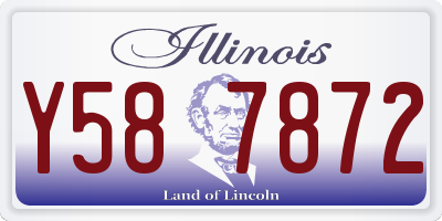 IL license plate Y587872