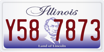IL license plate Y587873