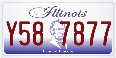 IL license plate Y587877