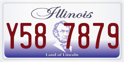 IL license plate Y587879