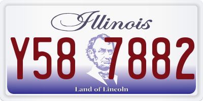 IL license plate Y587882