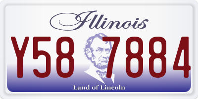 IL license plate Y587884