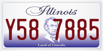 IL license plate Y587885