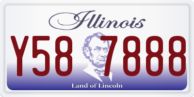 IL license plate Y587888