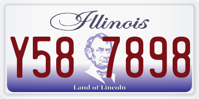 IL license plate Y587898