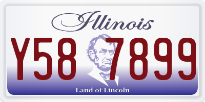 IL license plate Y587899