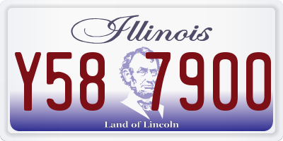 IL license plate Y587900