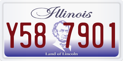 IL license plate Y587901