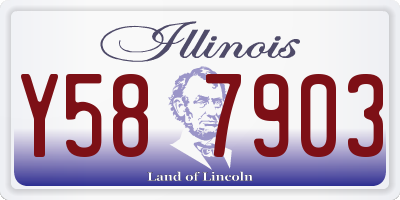 IL license plate Y587903