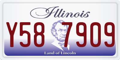 IL license plate Y587909