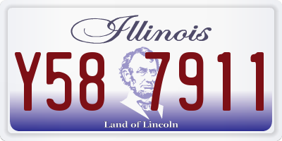IL license plate Y587911