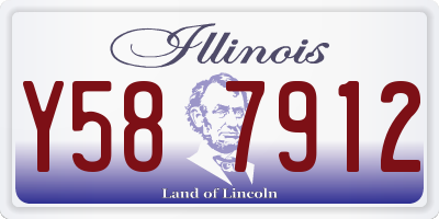 IL license plate Y587912