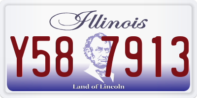 IL license plate Y587913