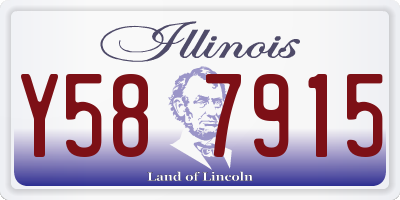 IL license plate Y587915
