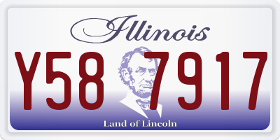 IL license plate Y587917