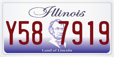 IL license plate Y587919