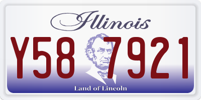 IL license plate Y587921