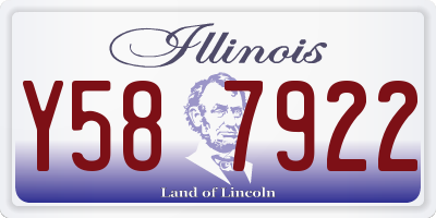 IL license plate Y587922