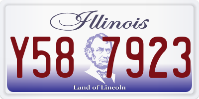 IL license plate Y587923