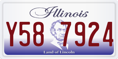 IL license plate Y587924