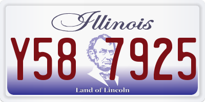 IL license plate Y587925