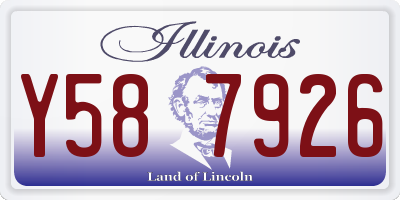 IL license plate Y587926