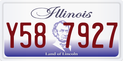 IL license plate Y587927