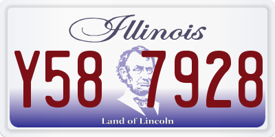 IL license plate Y587928