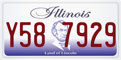 IL license plate Y587929