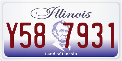 IL license plate Y587931