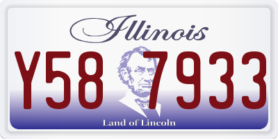 IL license plate Y587933
