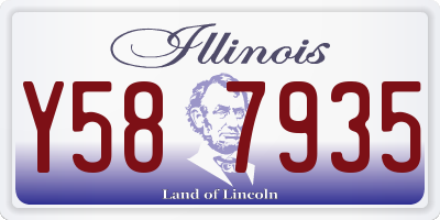 IL license plate Y587935