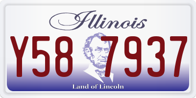IL license plate Y587937