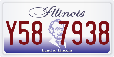 IL license plate Y587938