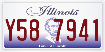 IL license plate Y587941