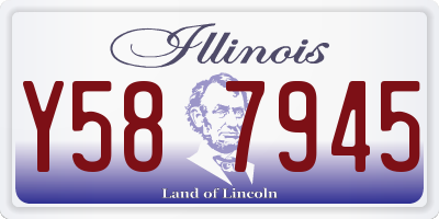 IL license plate Y587945